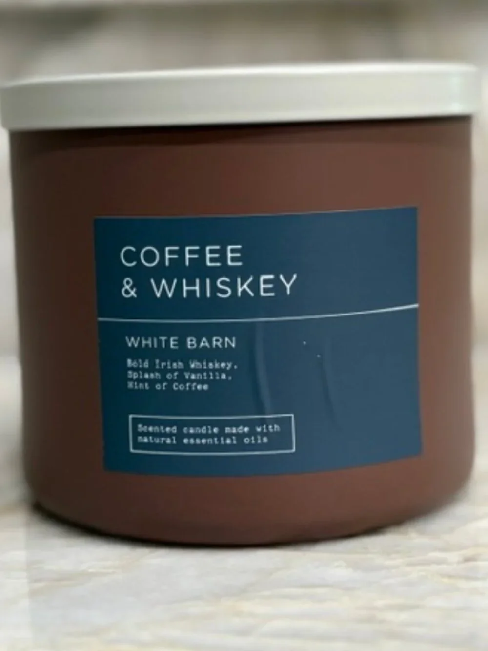 Bath Body Works White Barn Coffee & Whiskey Large 3-Wick Scented Candle 14.5 oz - Picture 6 of 6